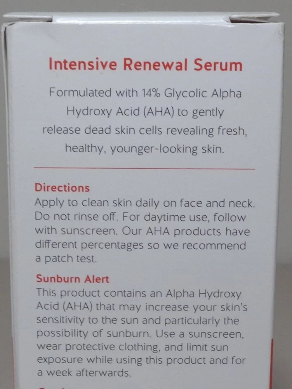 Alpha Skin Care / INTENSIVE RENEWAL SERUM / New / 2 fl. oz. / 14% Glycolic AHA